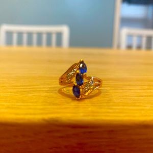 Elegant Blue Stone Ring